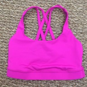 hot pink lulu lemon sports bra